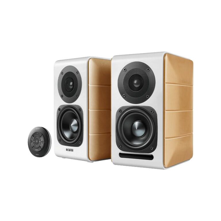 BOXE EDIFIER 2.0, RMS:88W(2x12W,2x32W),BT,telecomanda wireless,volum,bass,treble,USB-C,optic,coaxial,certificare Hi-Res,4 moduri:clasic,monitor,dinamic ,vocal,alb,”S880DBMKII” (timbru verde 11.00 lei)